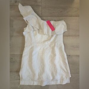 NWT! LILY PULITZER White Flower Kipton Romper